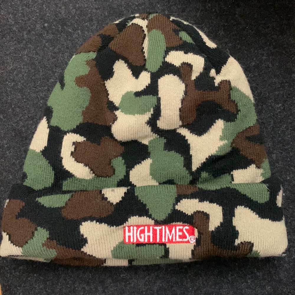 High Times beanie winter hat/cap - Camo